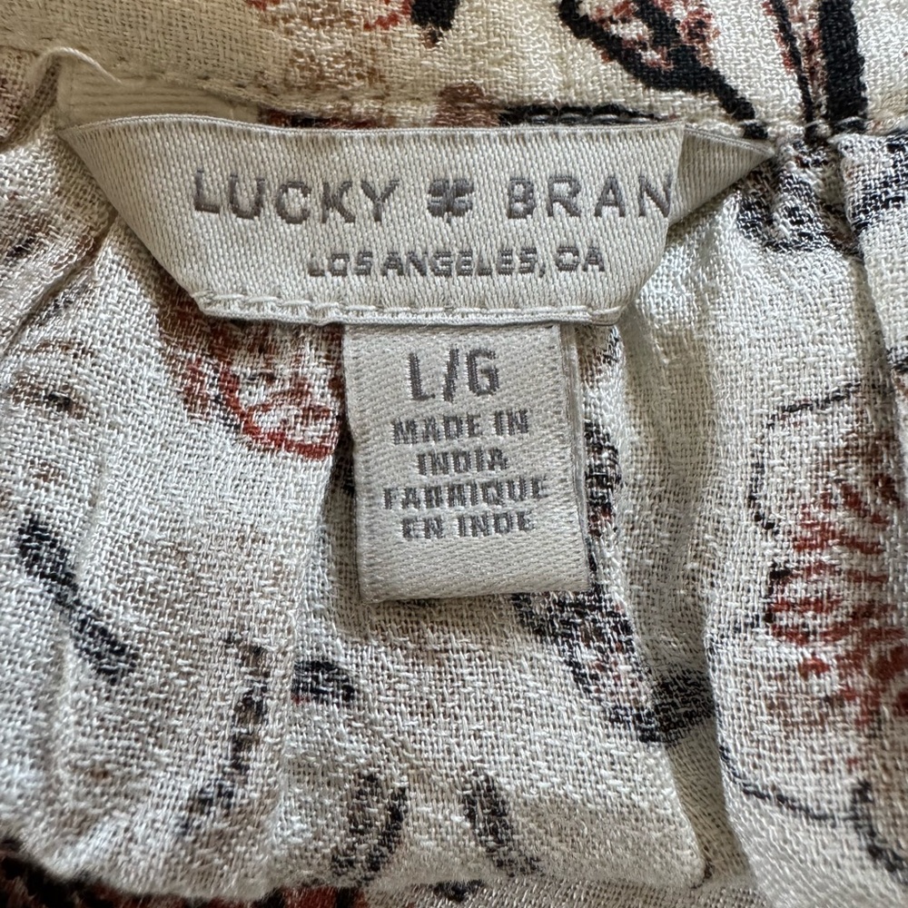 Floral blouse with tassels by Lucky Brand - Picture 4 of 8